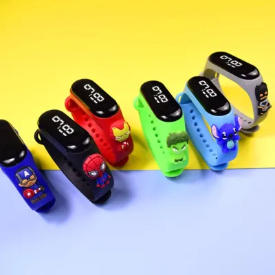 LED Digital Screen Silicone Baby Watch